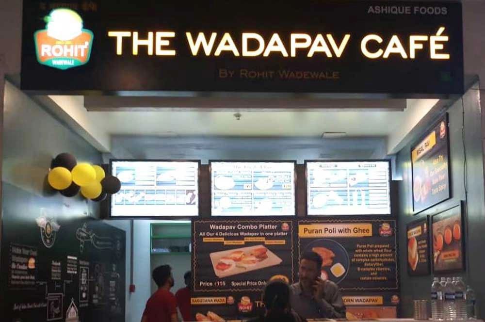 Wadapav cafe at Kumar Pacific Mall